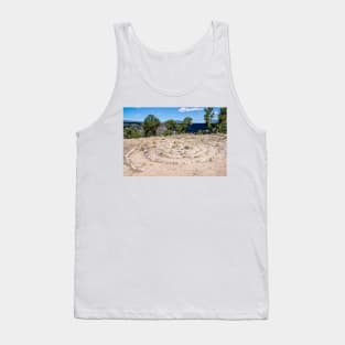 Labyrinth at Montoso Campground Wild Rivers New Mexico Tank Top